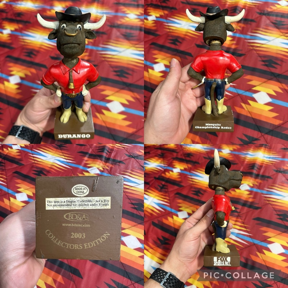 2003 Dodge Durango MESQUITE CHAMPIONSHIP RODEO Bull Steer Bobblehead